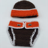 Cleveland Browns Themed Diaper Cover Set