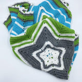 Crochet star blanket