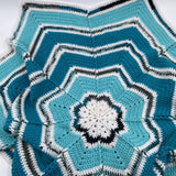 8-point star crochet blanket